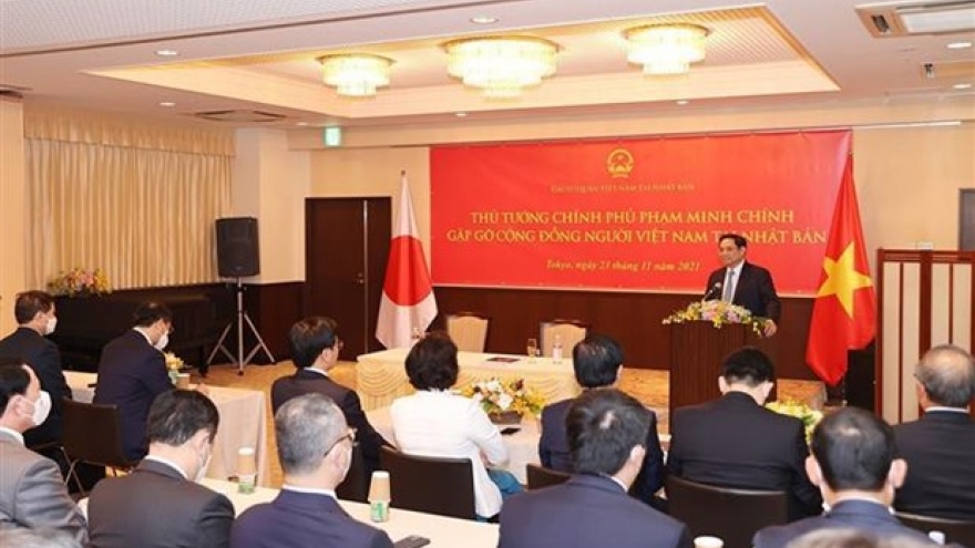 Prime Minister Pham Minh Chinh meets Vietnamese community in Japan